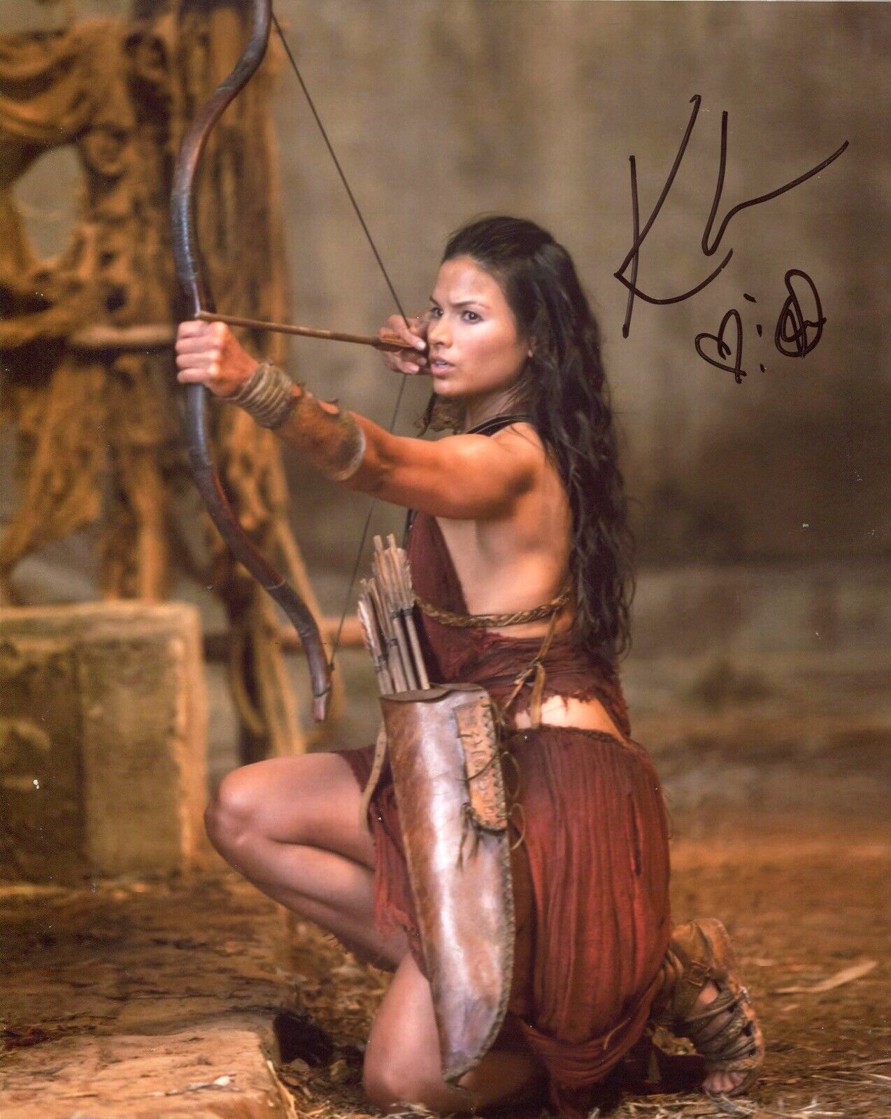 Katerina Law signed SPARTACUS BLOOD AND SAND 8x10 Photo Poster painting