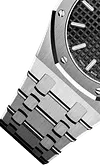 Silver 904L Steel Black Dial - Watch - 33mm