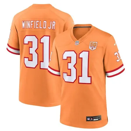 Men's Tampa Bay Buccaneers #31 Antoine Winfield Jr.  Creamsicle 50th Season Game Jersey