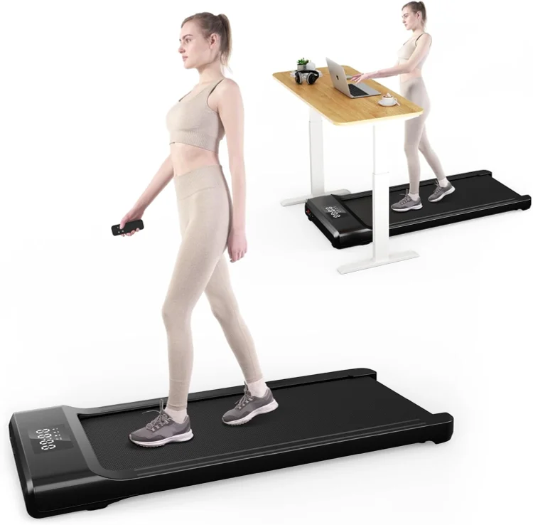 SSPHPPLIE Walking Pad 300lb, 40*16 Walking Area Under Desk Treadmillwith Remote Control 2 in 1 Portable Walking Pad Treadmill for Home/Office(Black)