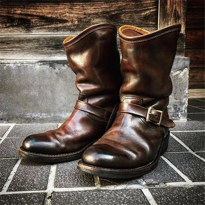 Men's Genuine Leather Engineer Boots | BestDealBuys