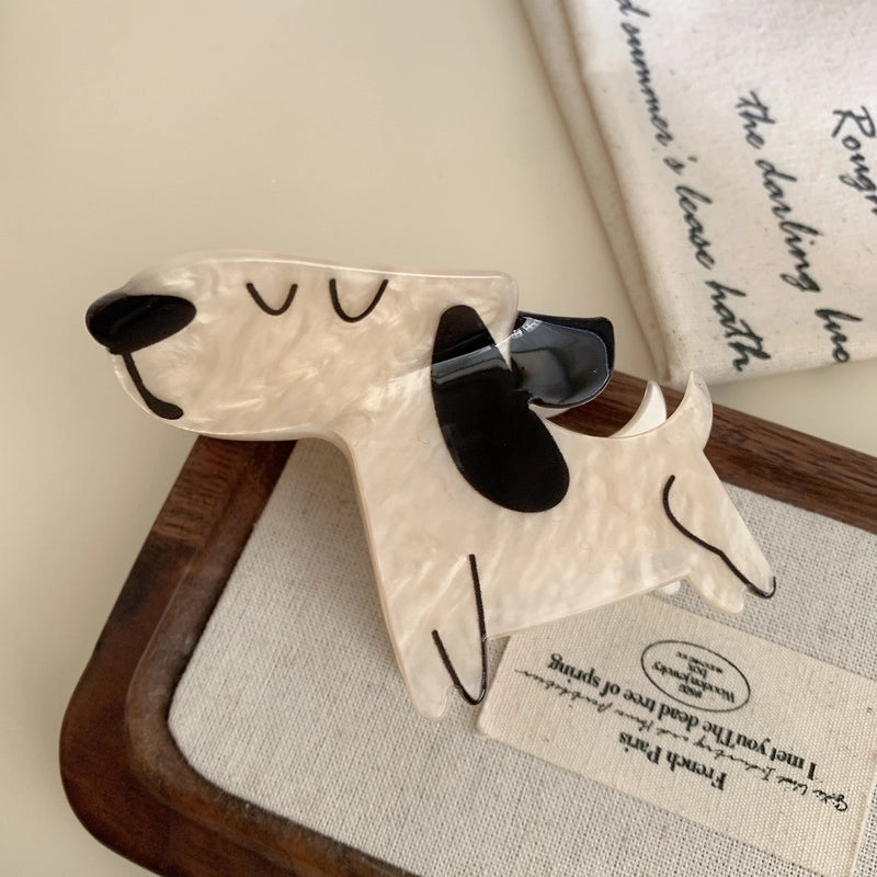 Cute Minimalist Women’s Cartoon Dog Cat Acetic Acid Sheets Hair Claws