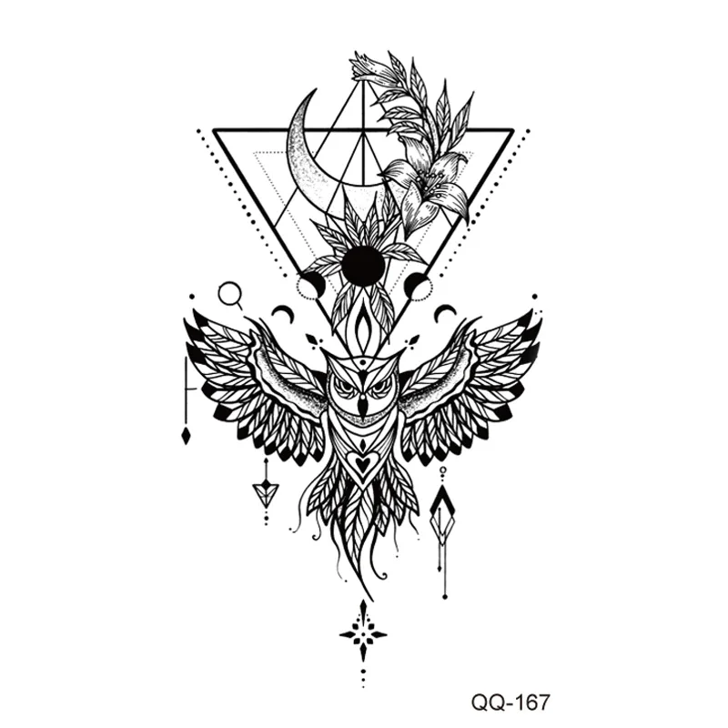 Sdrawing Rose Temporary Tattoo Sticker Flower Feather Elephant Body Clavicle Ankle Legs Arm Art Fake Tatto Party Bikini Tatoos