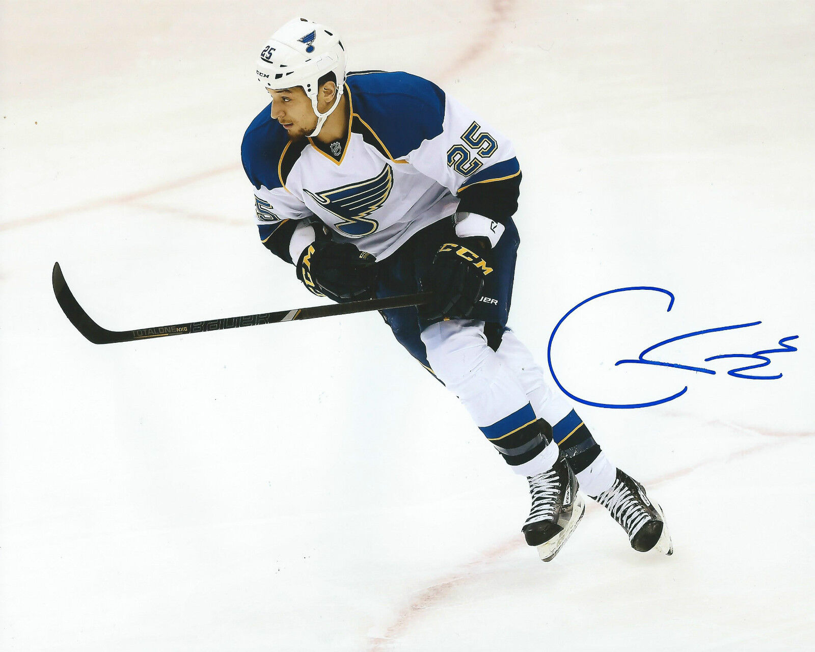 **GFA Saint Louis Blues *CHRIS STEWART* Signed 8x10 Photo Poster painting C1 COA**