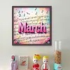 March-18CT Stamped Cross Stitch 25*25cm/9.84*9.84in tapestrymarket