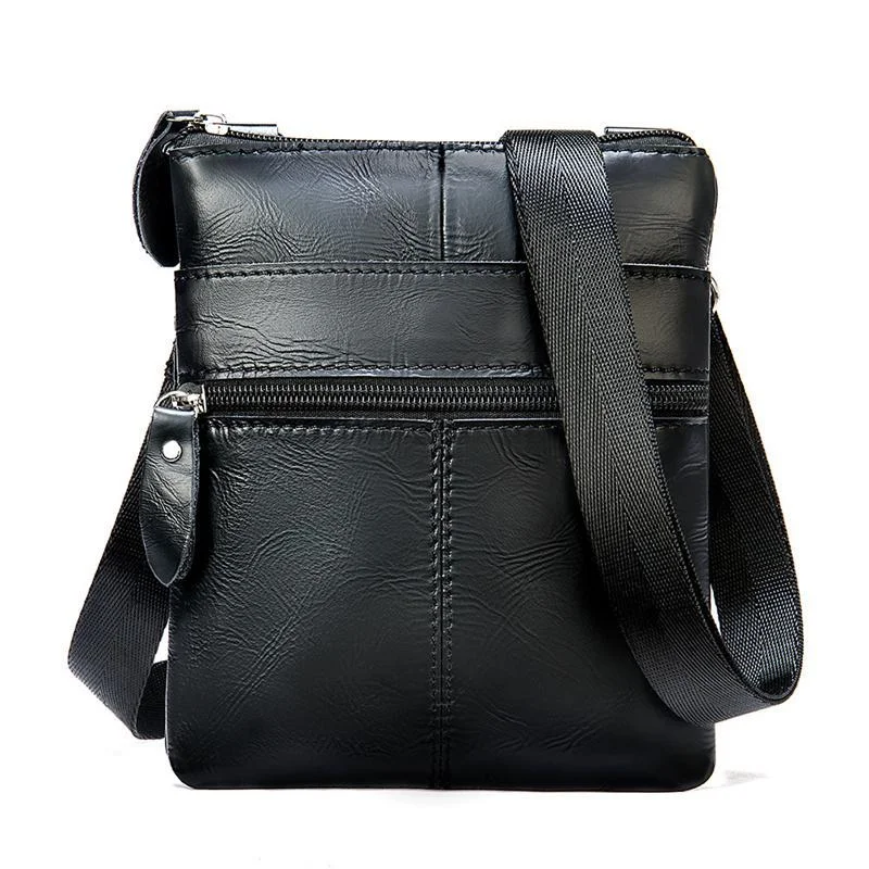 Men's Leather Shoulder Bag Retro Casual Crossbody Bag