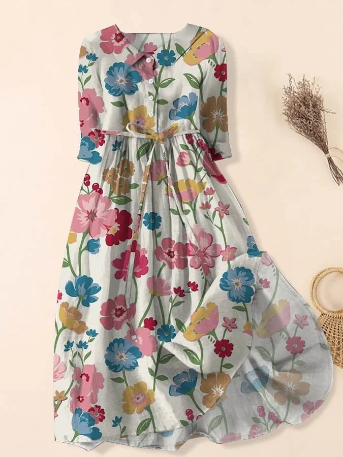 Women's Charming Loose Bold Print Dresses