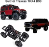AMK 313mm Wheelbase RC Crawler Chassis Frame Builders Kit with 2-Speed Transmission 35T 550 Motor for TRX4 D90 DIY Upgrade (Chassis with Wheels)