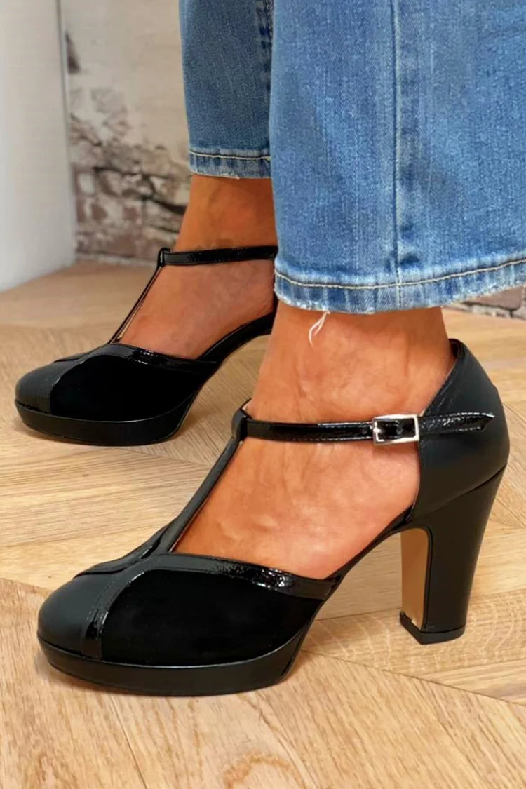 💙2/$40💙NEW Shein Peep Toe Cross Strap Chunky Heel Size 6 (EUR 36) | Chunky  heels, Peep toe, Buckled heels