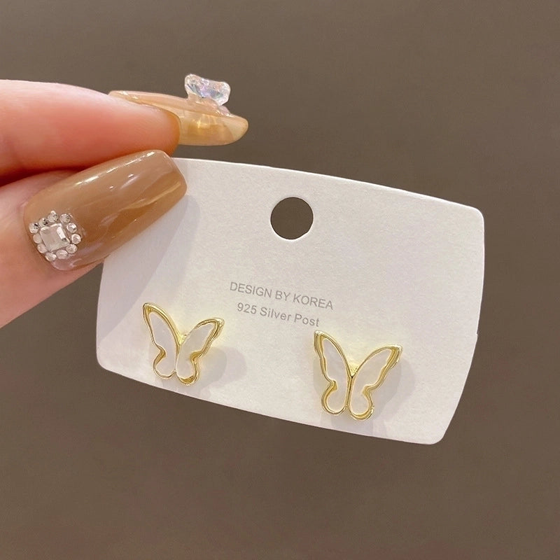 Sweet Star Flower Bow Knot Alloy Inlay Artificial Pearls Rhinestones Women’s Earrings 1 Pair