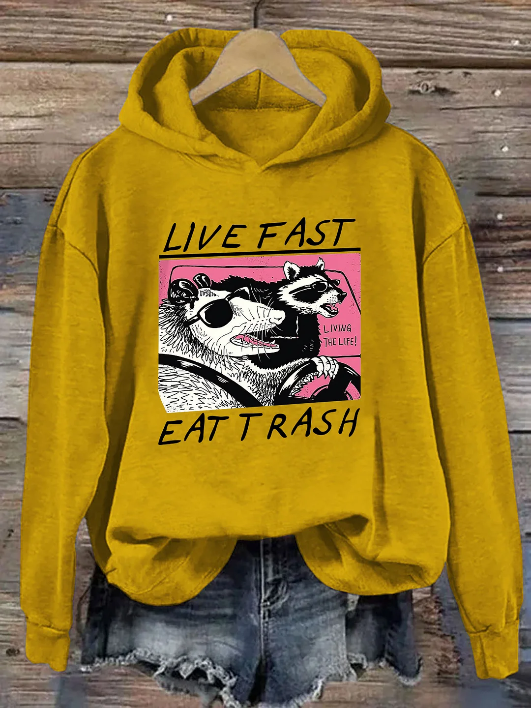 Live Fast Eat Trash Hoodie