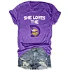  She Loves The D Vikings Tee