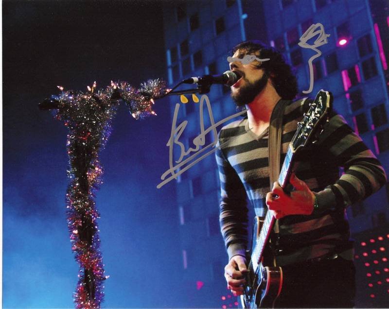 BRIAN AUBERT SIGNED SILVERSUN PICKUPS 8X10 Photo Poster painting W/COA