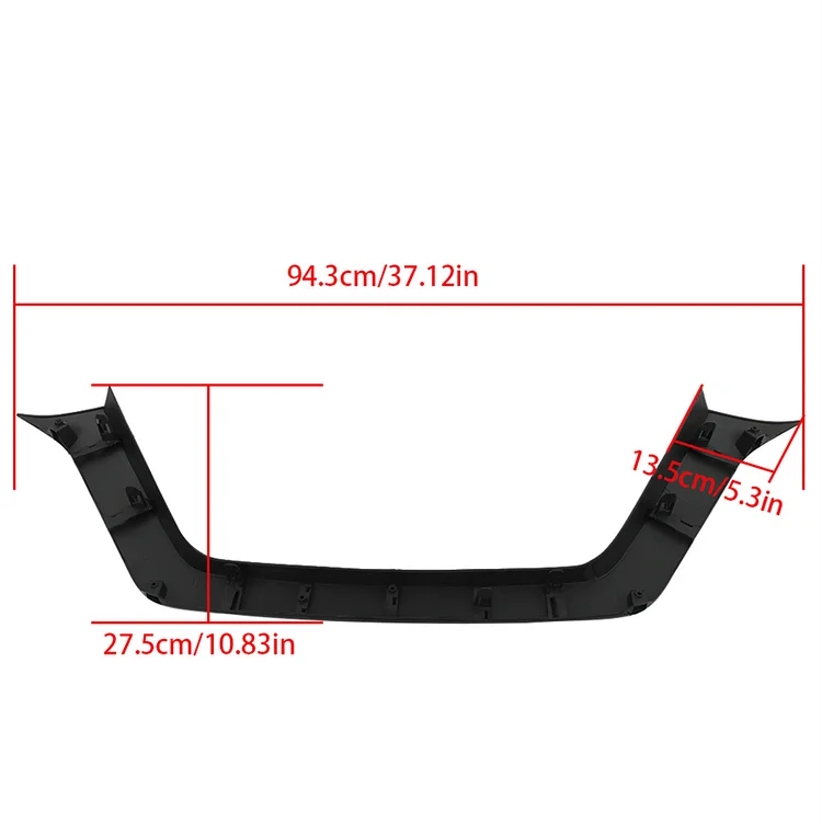 SEBLAFF Front Bumper Trim Molding Grille Black Replacement for 2017-2020 Rogue 622786FL0A