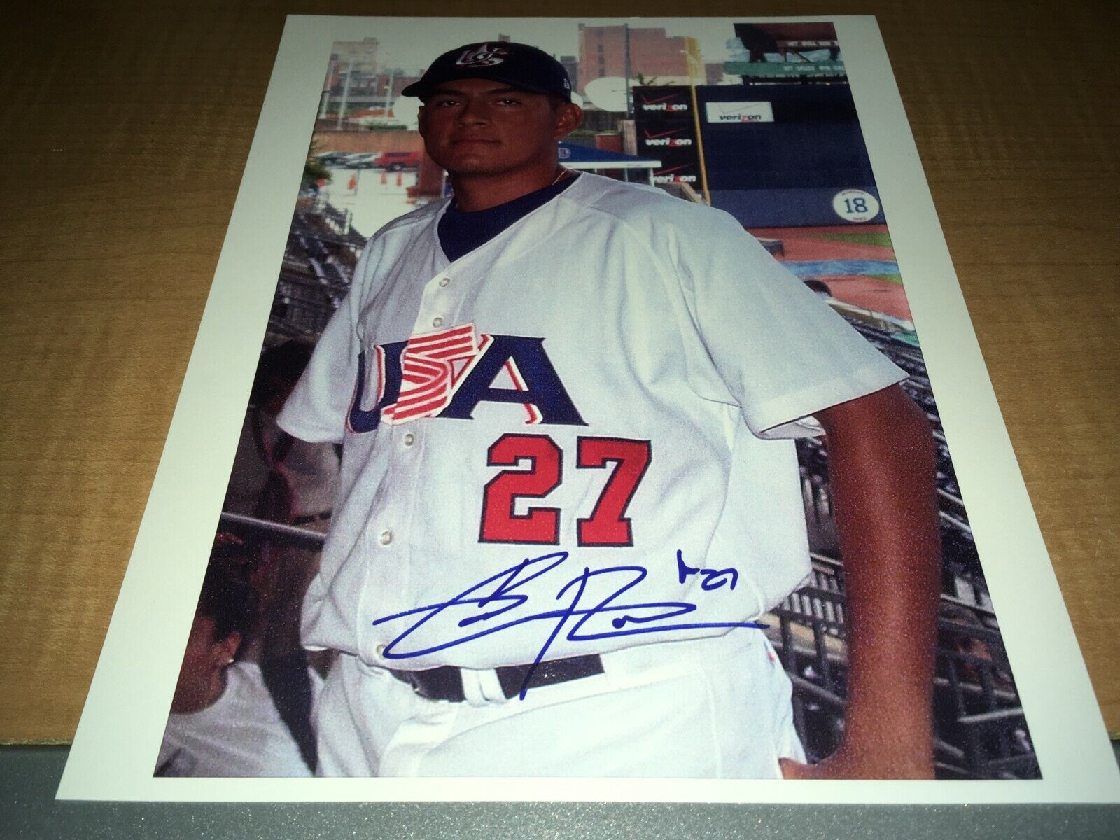 Cesar Ramos Team USA Signed Custom Made 81/2 x 11