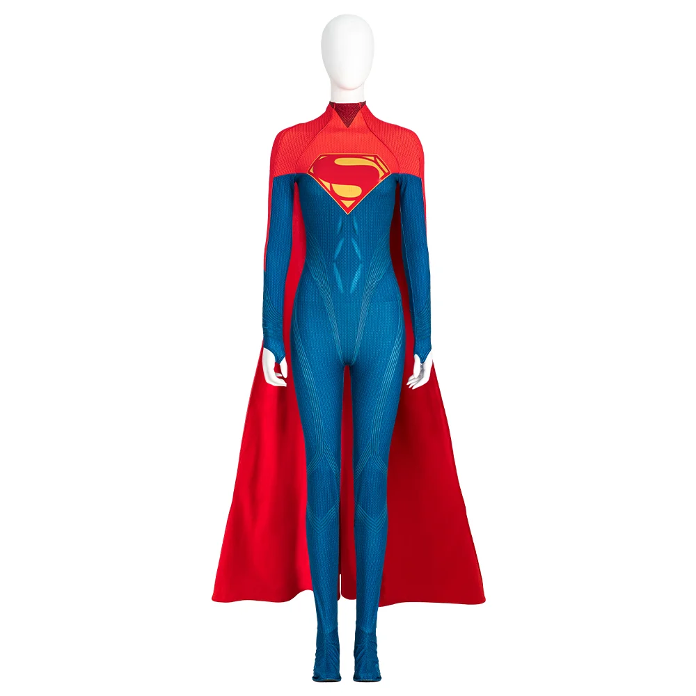 Supergirl Cosplay Costume The Flash Movie Suit 
