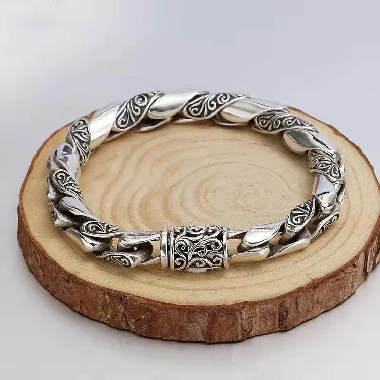 925 Silver Ethnic Simple Vintage Bracelet