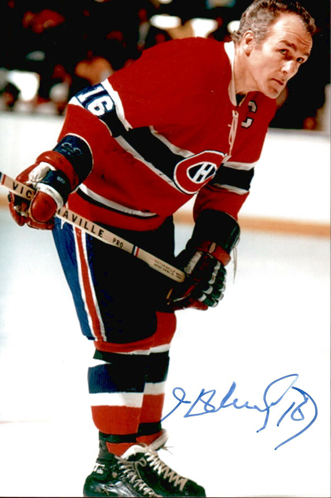 Henri Richard SIGNED autographed 4x6 Photo Poster painting MONTREAL CANADIENS *DECEASED* #6