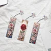 3Pcs DIY Flower Diamond Painting Bookmarks