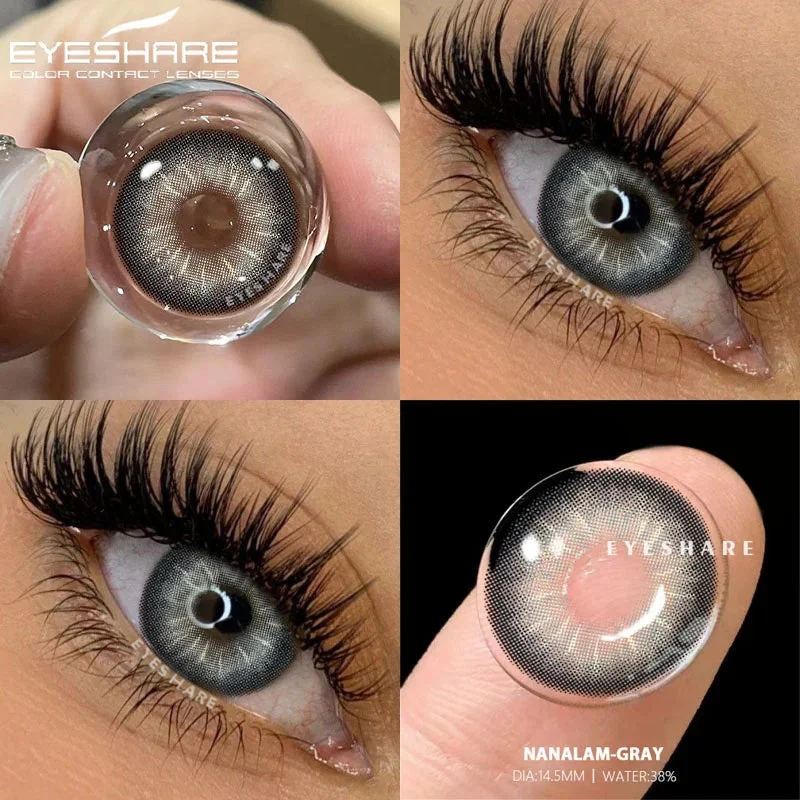 Sdrawing 1pair Natural Colored Contacts Lenses for Eyes Blue Eyes Lenses Green Contacts Yearly Beautiful Pupil Eyes Contact Lens