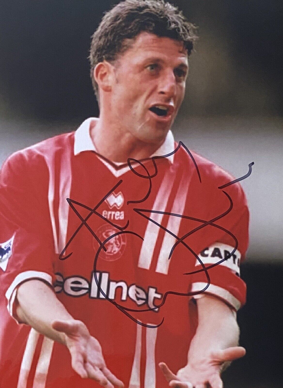 Andy Townsend Genuine Hand Middlesbrough 6X4 Photo Poster painting 2