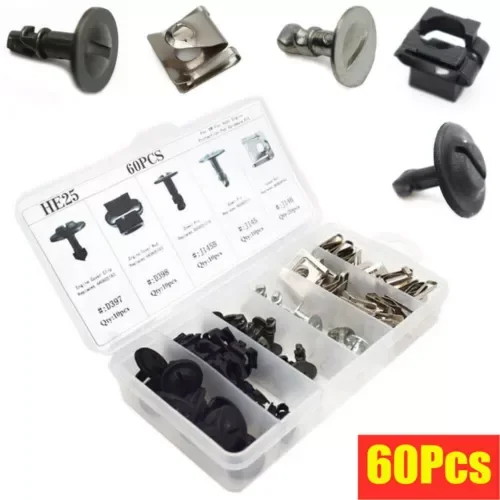 Dronehint 60Pcs Automobile Engine Protection Pan Hardware Kit Pin Clip Nut Parts (For: GMC) Parts