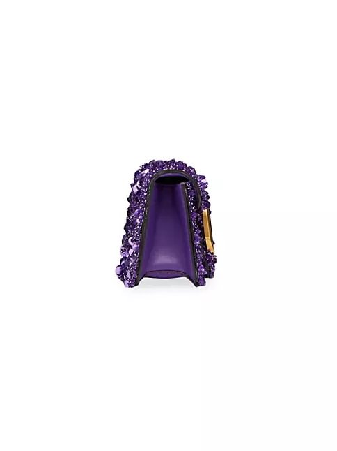 Valentino Garavani Small Loc&ograve; Shoulder Bag With 3D Embroidery