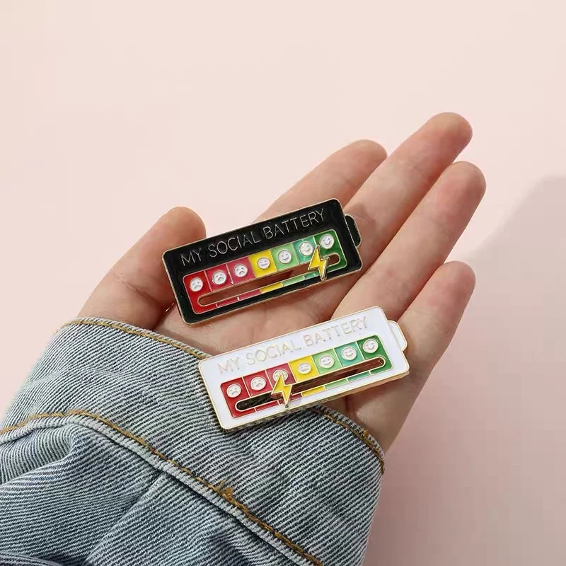 Danccia “My Social Battery” BROOCH