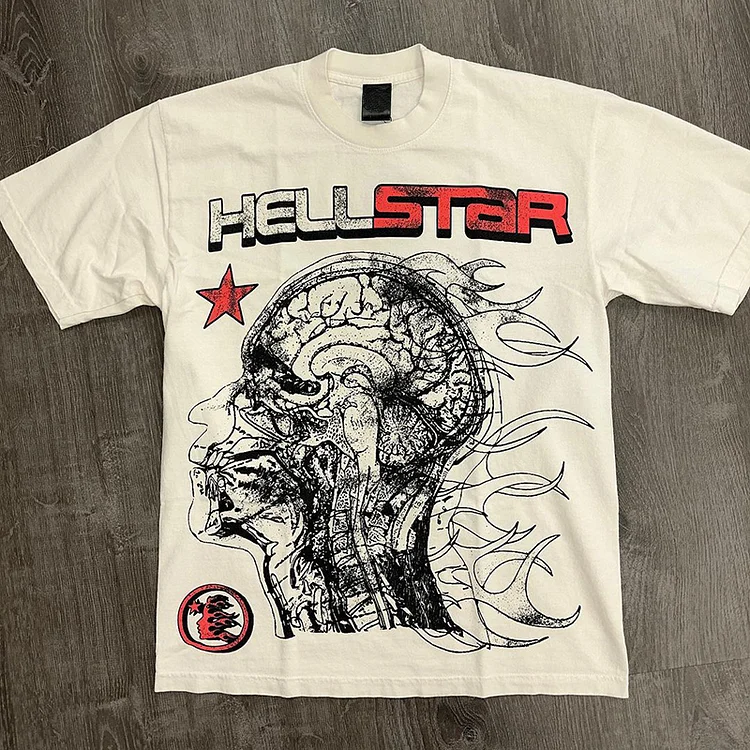 Y2K Vintage Hellstar 1996 Graphic Cotton T-Shirt