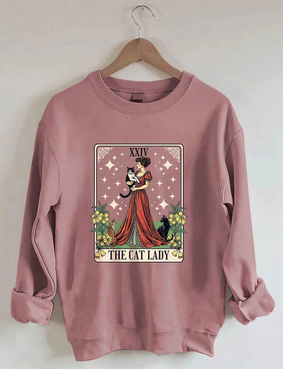 Cat Lady Tarot Card Sweatshirt
