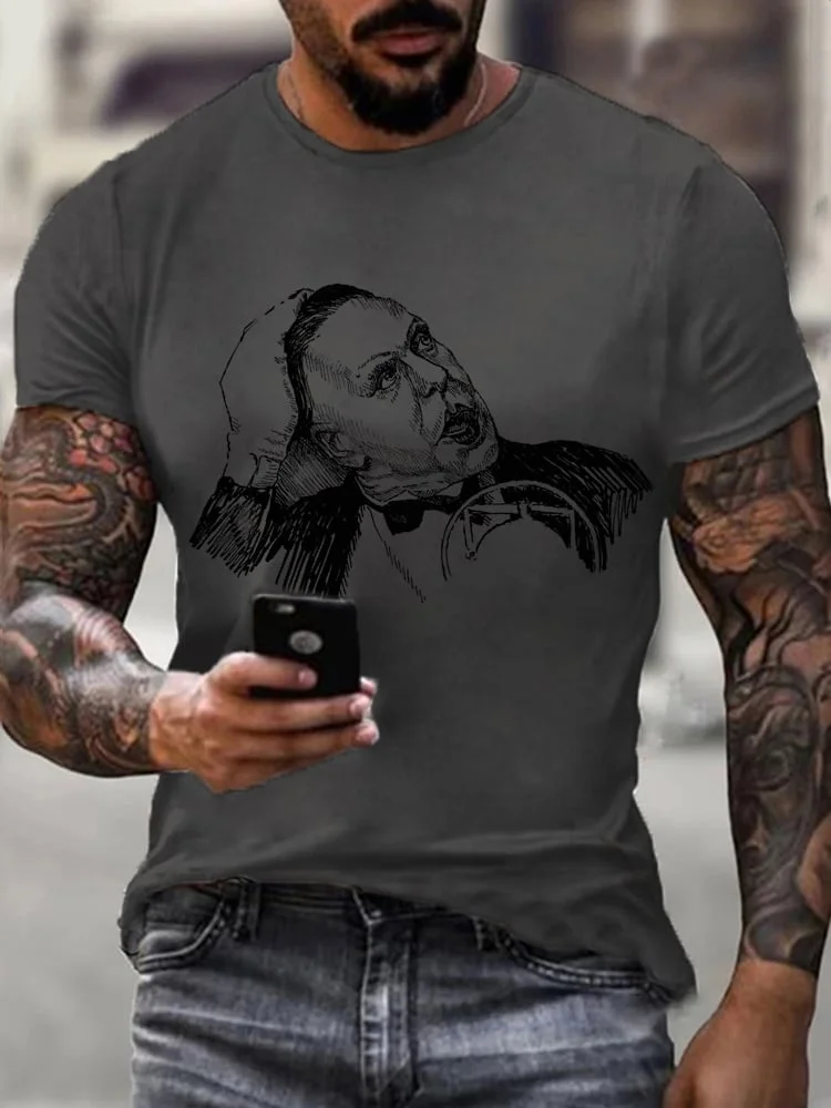 Men's Rock Band Print T-Shirt