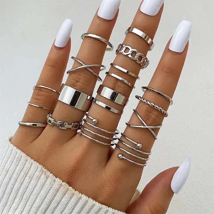 Fashion Simple Gothic Cross Punk Ring