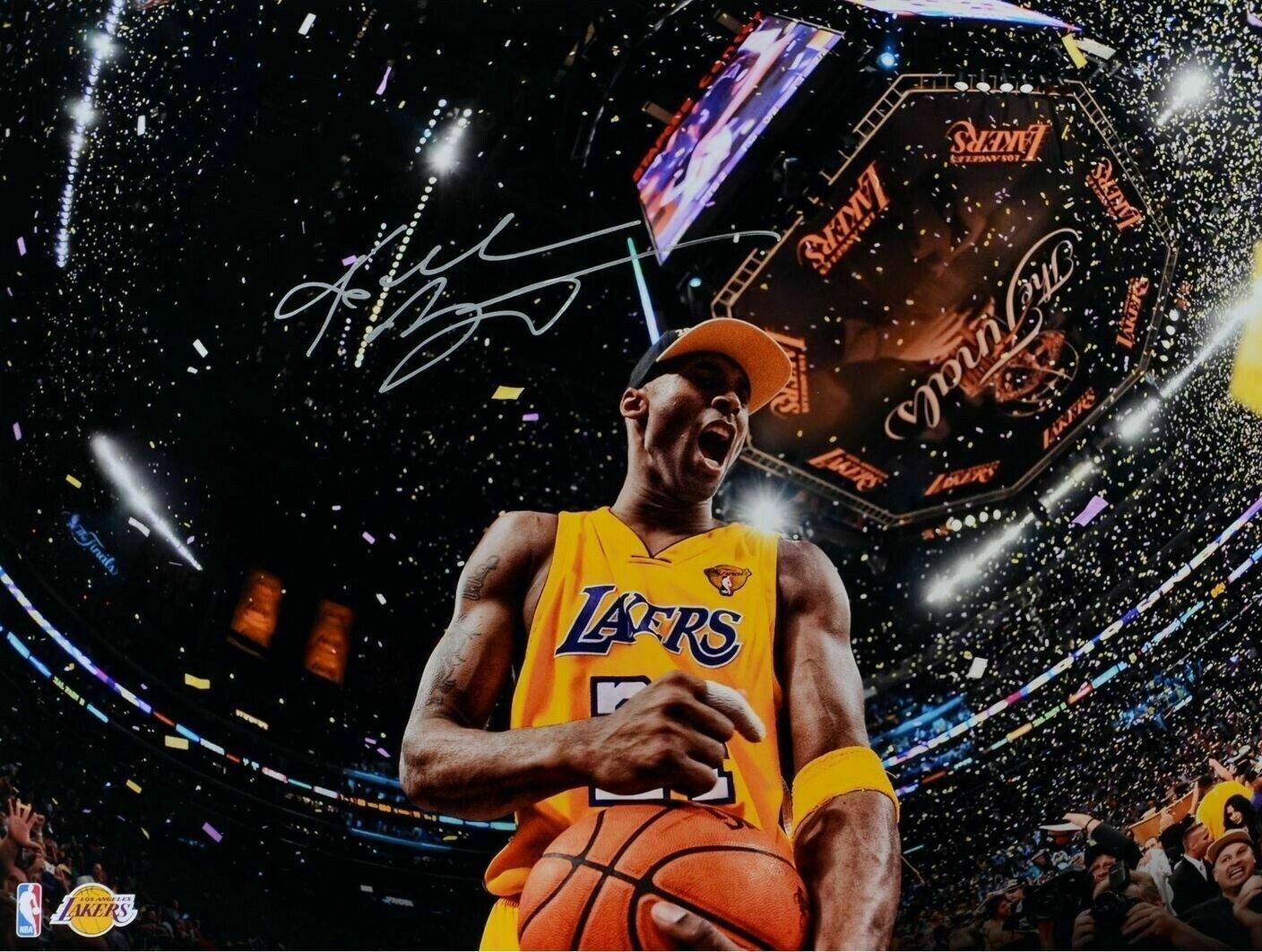 Kobe Bryant Autographed Signed 8x10 Photo Poster painting NBA HOF LA Lakers REPRINT