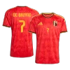 DE BRUYNE #7 Belgium Home Soccer Jersey World Cup 2026