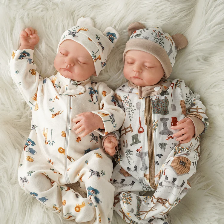 Babeside Sleeping Reborn Baby Noah 20'' Little Infant Twins Best Gift for Kids