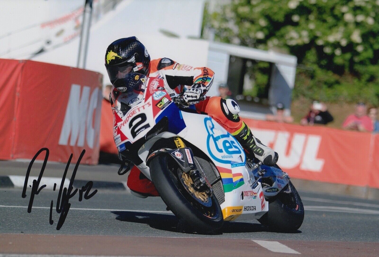 Bruce Anstey Hand Signed 12x8 Photo Poster painting - Isle of Man TT Autograph 1.