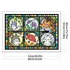 (Big Size)Window Style Totoro and Friends - 11CT Stamped Cross Stitch - 60*40cm