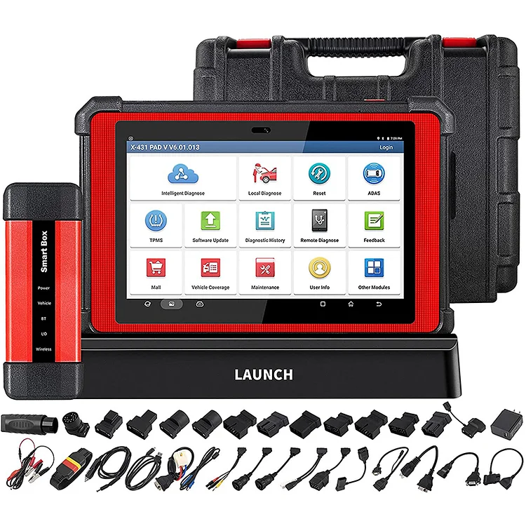 Launch X431 PAD V with SmartLink Box Online Programming OE-Level All System Diagnostic Scanner