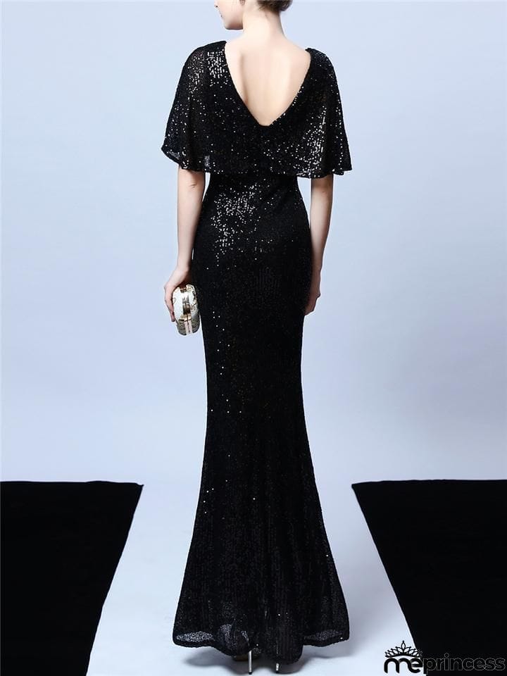 Stunning Sequined Illusion Neckline Mother of the Groom Dresses