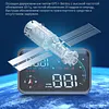 Universal Car HUD On-BD GPS Head Up Display with Speed RMP Water Temperature Overspeed Alarm Digital Speedometer Works for Most Cars