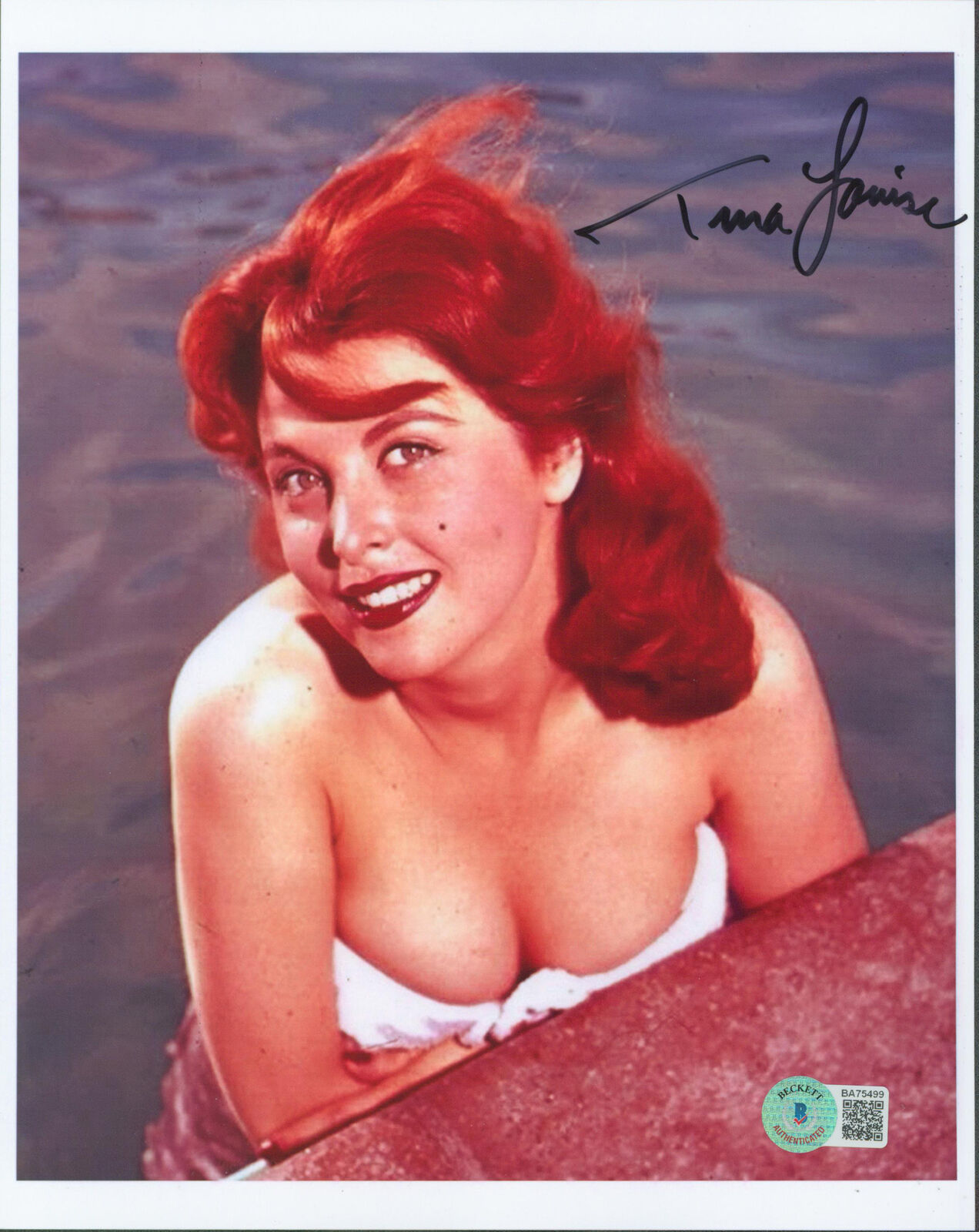 Tina Louise Gilligan's Island Authentic Signed 8x10 Sexy Photo Poster painting BAS #BA75499