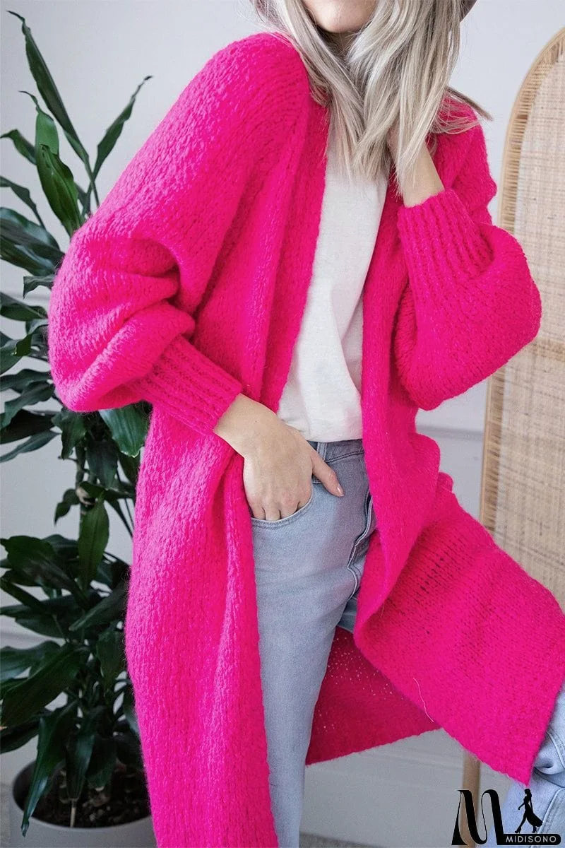 MidiSono - Casual Street Solid Patchwork V Neck Cardigans(5 Colors)