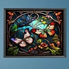 >SALE<5D DIY Full Round Drill Partial AB Diamond Painting Butterfly Decoration 55x45cm
