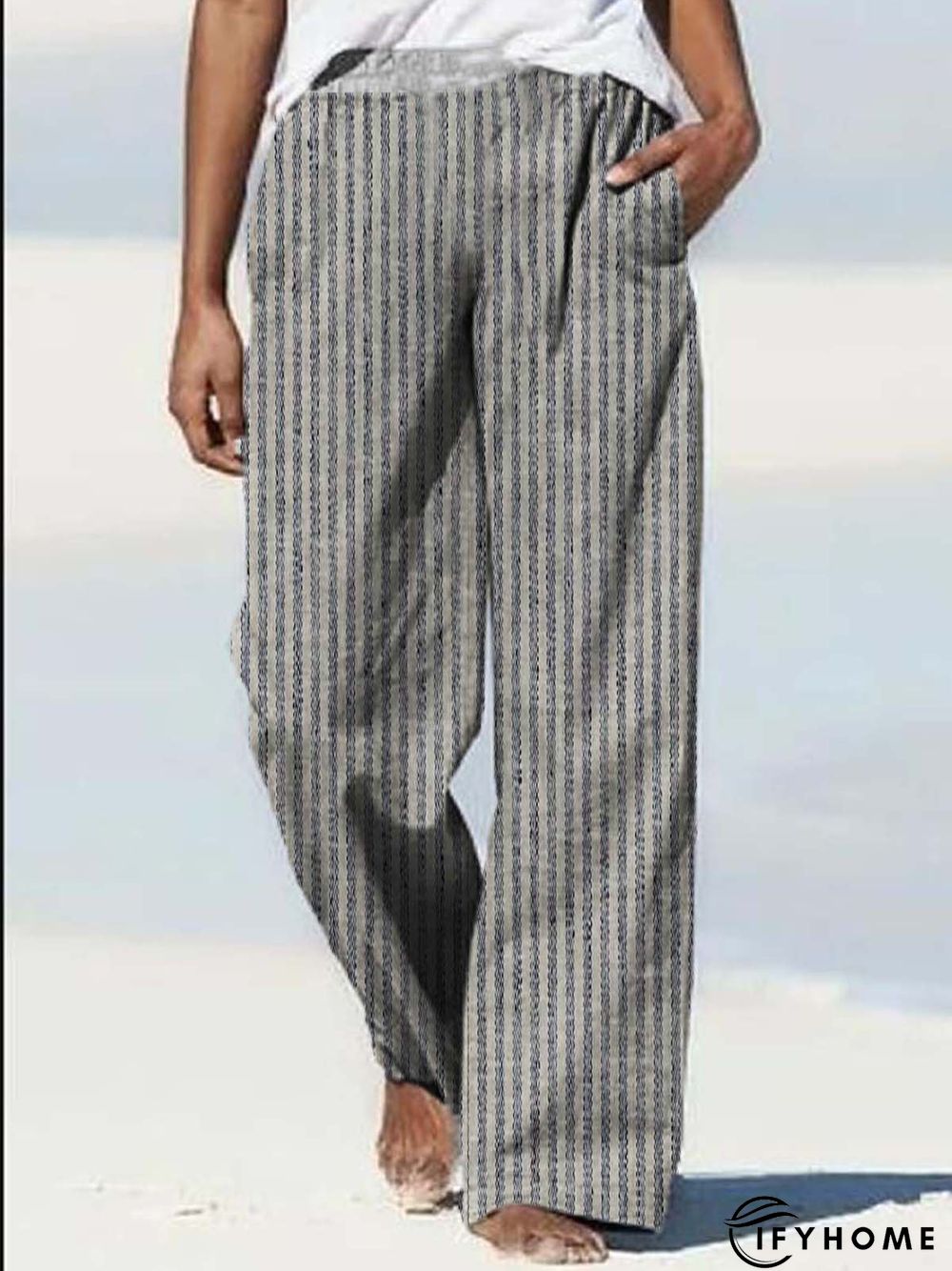 Striped Loose Casual Pants | IFYHOME