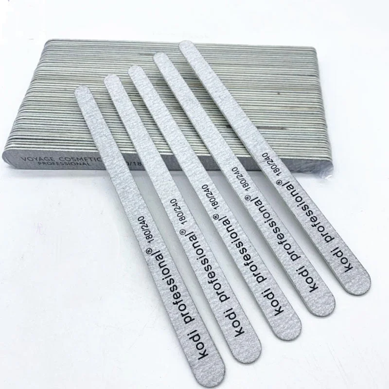 25pcs/pack Professional Manicure Sanding Nail Art File Droplet Gray Polish Sandpaper 100/180 180/240 Natural Nails Buffer Block