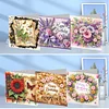 6Pcs Birthday DIY Diamond Painting Greeting Card with Envelope for Friend Family