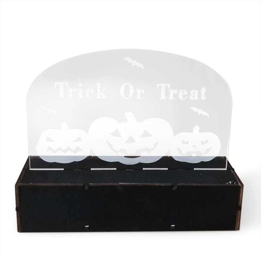 

Wooden Halloween Ghost House Ornaments LED Light Home Decor Pendant Craft, Jm01508, 501 Original