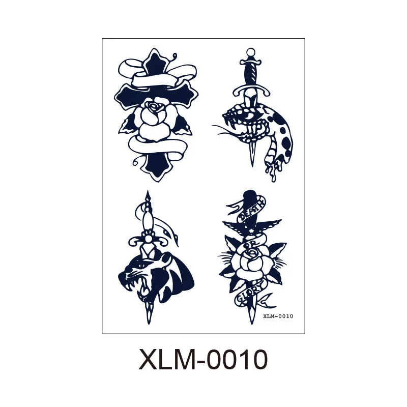 Juice Tattoo Sticker Simple Semi-permanent Imitation Tattoo Tattoo Sticker Personality Flower Arm Big Picture Sticker