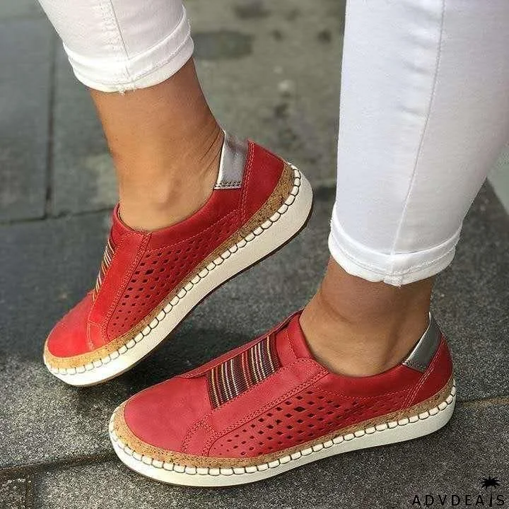 Women's Round Toe Breathable Casual Sneakers