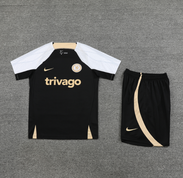 23/24 Chelsea Black Training Kit Football Shirt 